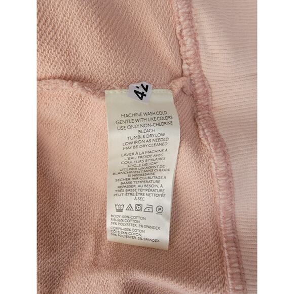 Daily Practice by Anthropologie Boxy Pullover Sz M Hoodie Sweatshirt Top Mauve - Picture 10 of 11